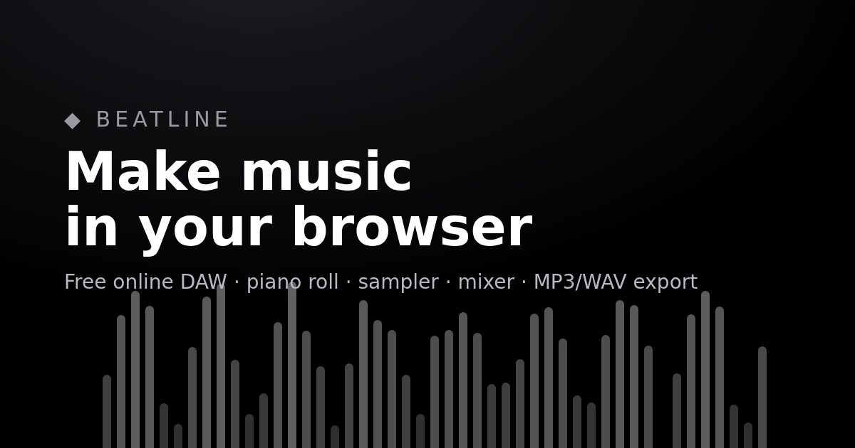 Beatline — Make FL Studio-Style Beats Anywhere in Your Browser